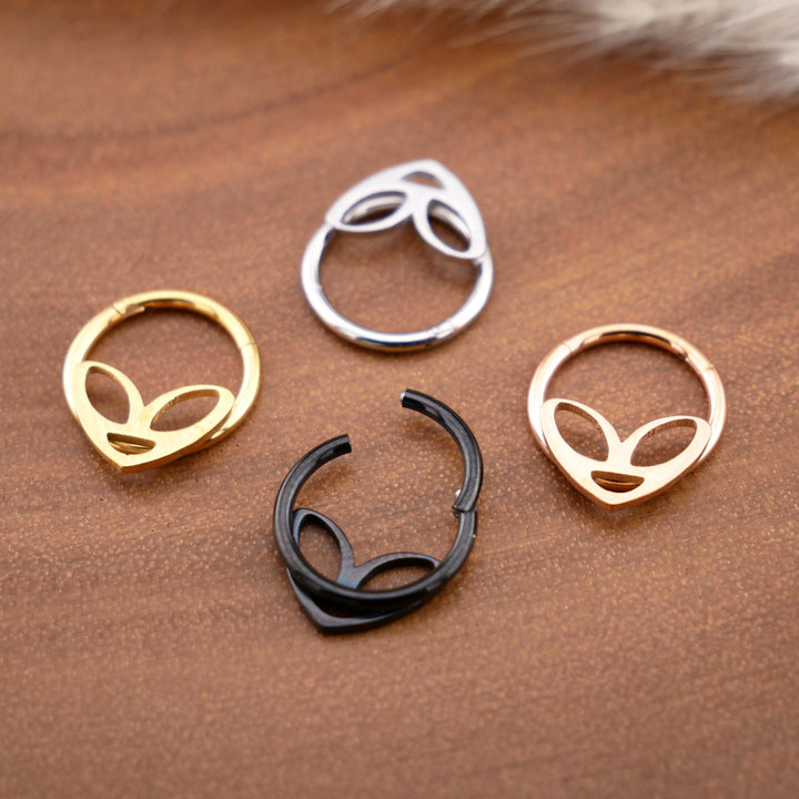 Chirurgenstahl Piercing Ring Gold Silber Rosegold Schwarz - 1R/09