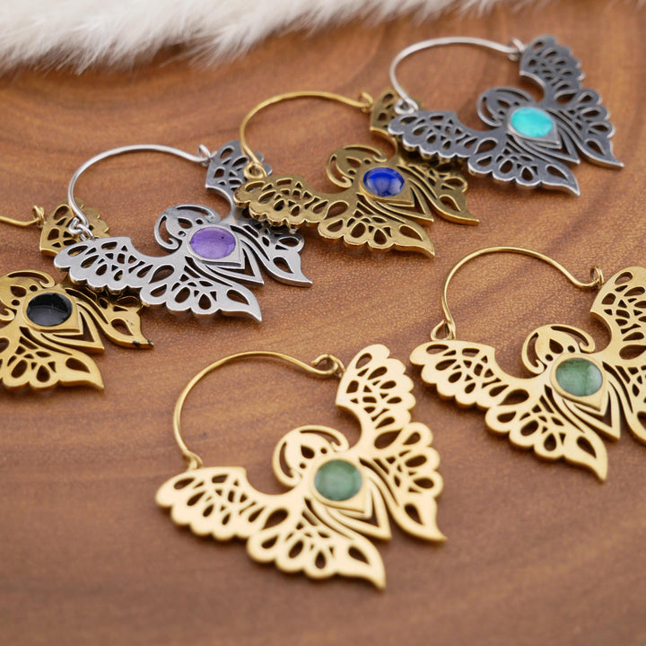 Paar Ohrringe Chirurgenstahl Gold und Silber - JJ-7