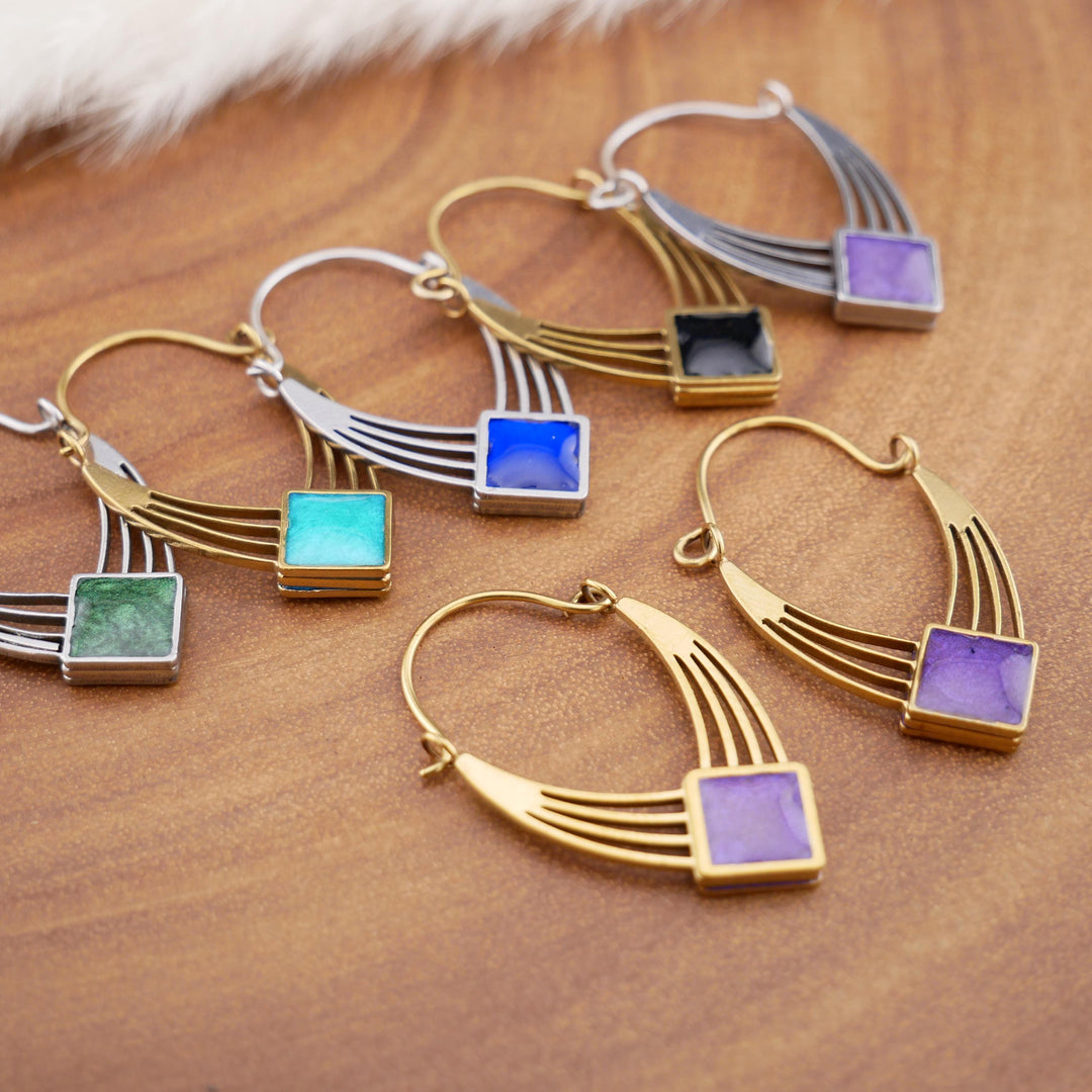 Paar Ohrringe Chirurgenstahl Gold und Silber - JJ-7