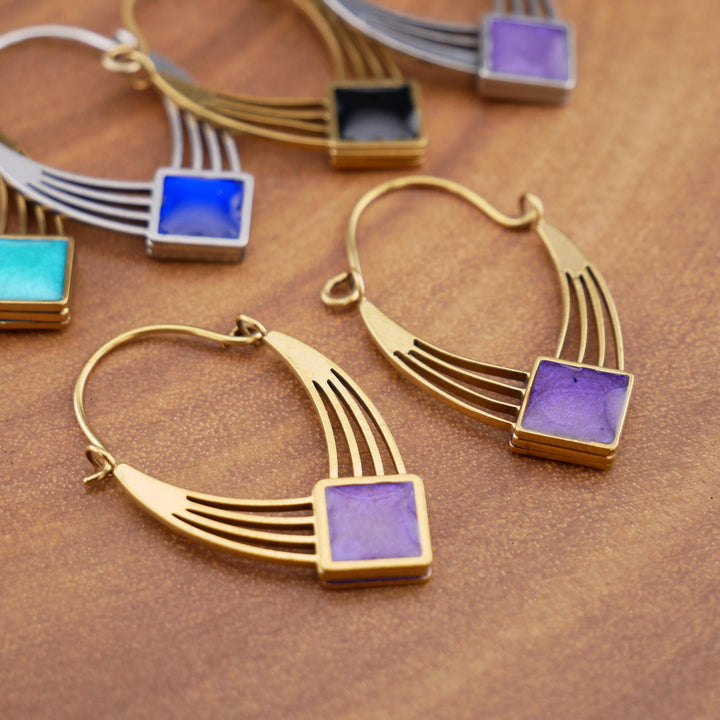 Paar Ohrringe Chirurgenstahl Gold und Silber - JJ-7