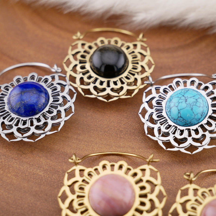 Paar Ohrringe Chirurgenstahl Gold und Silber - JJ-7