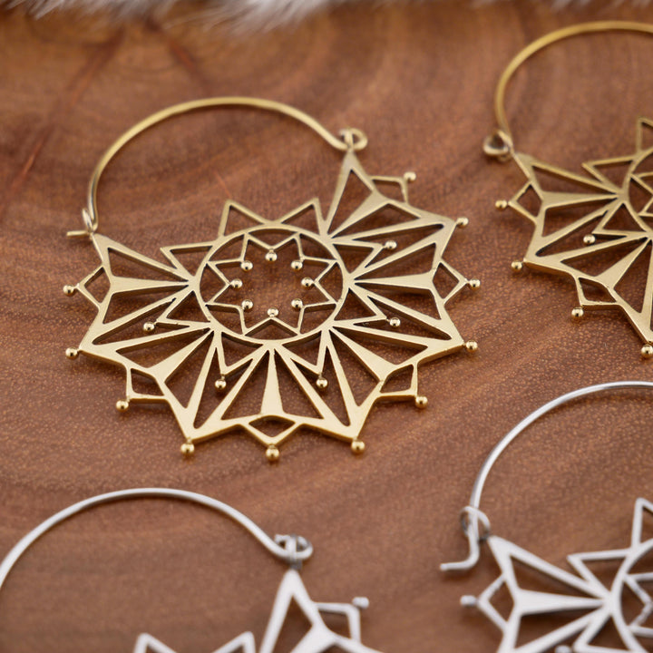 Paar Ohrringe Chirurgenstahl Gold und Silber - JJ-7