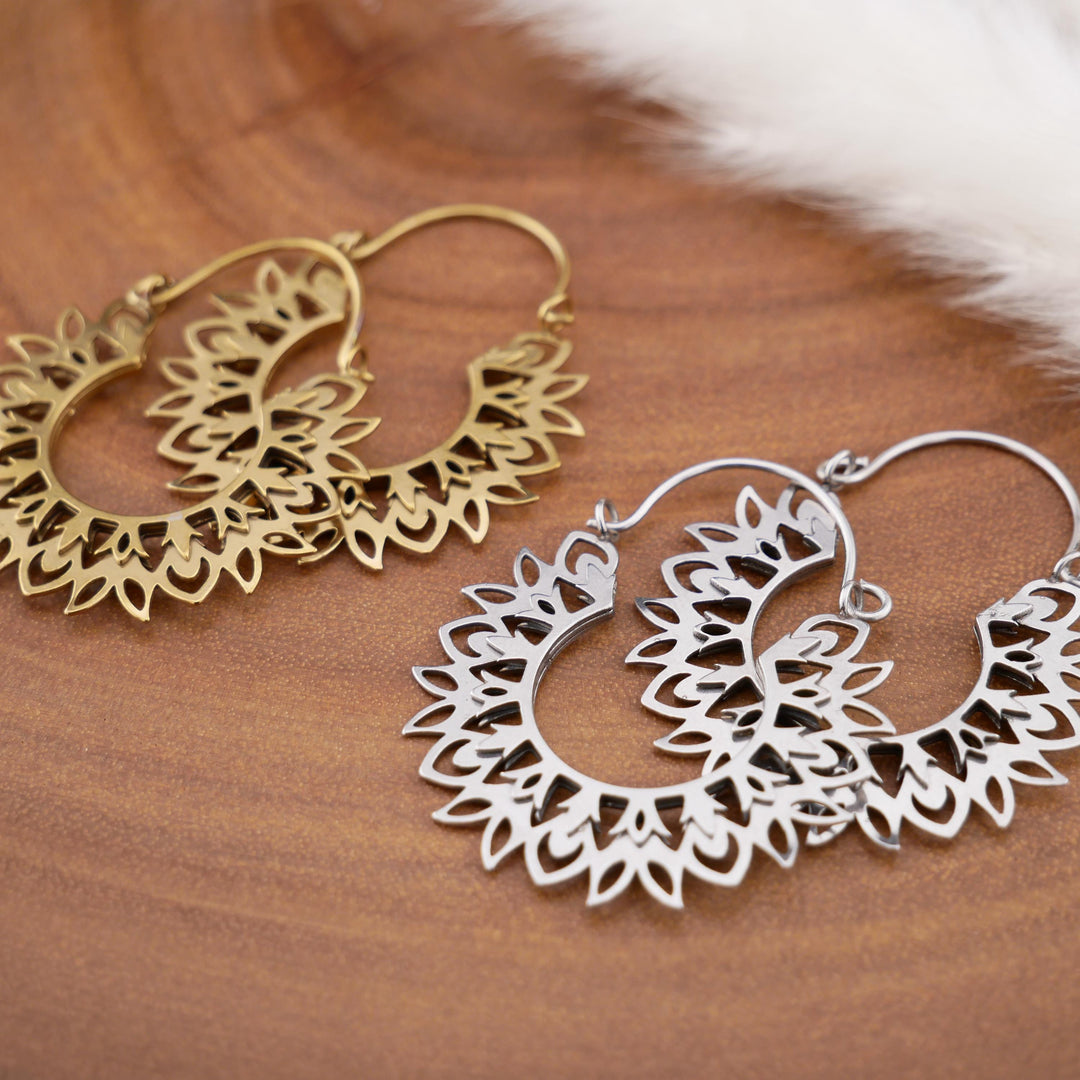 Paar Ohrringe Chirurgenstahl Gold und Silber - JJ-7