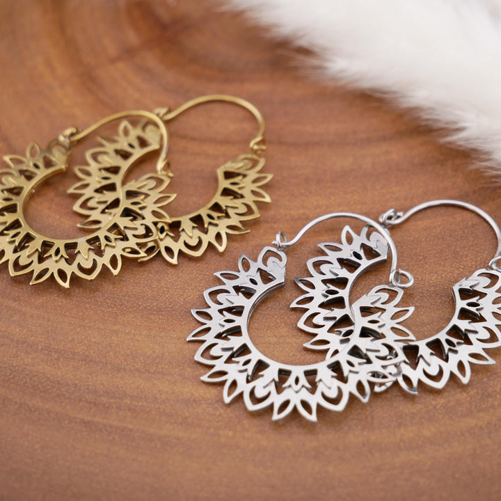 Paar Ohrringe Chirurgenstahl Gold und Silber - JJ-7