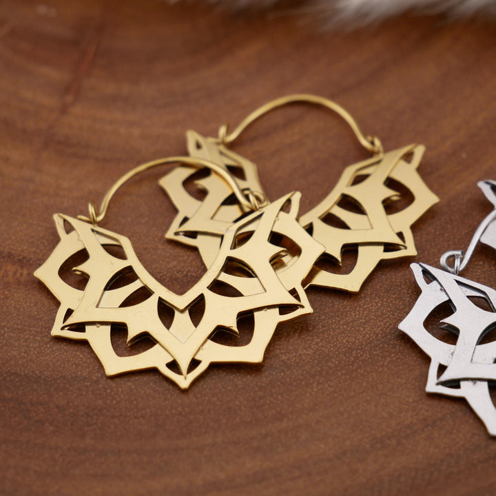 Paar Ohrringe Chirurgenstahl Gold und Silber - JJ-7