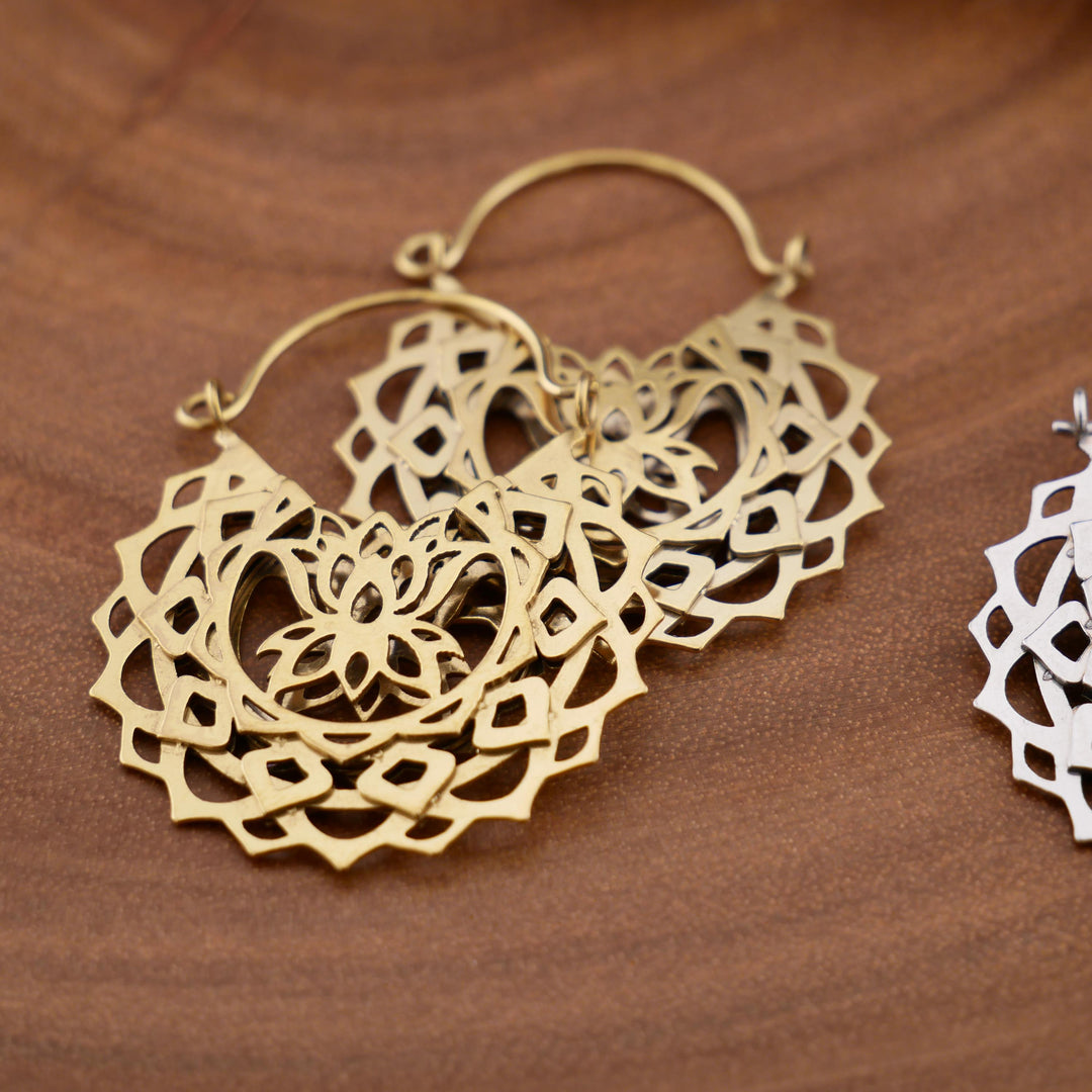 Paar Ohrringe Chirurgenstahl Gold und Silber - JJ-7