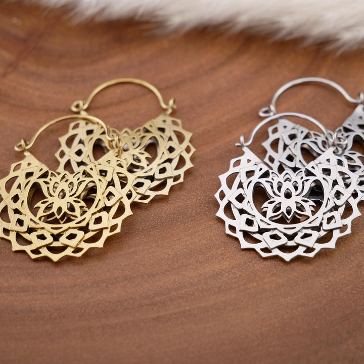 Paar Ohrringe Chirurgenstahl Gold und Silber - JJ-7