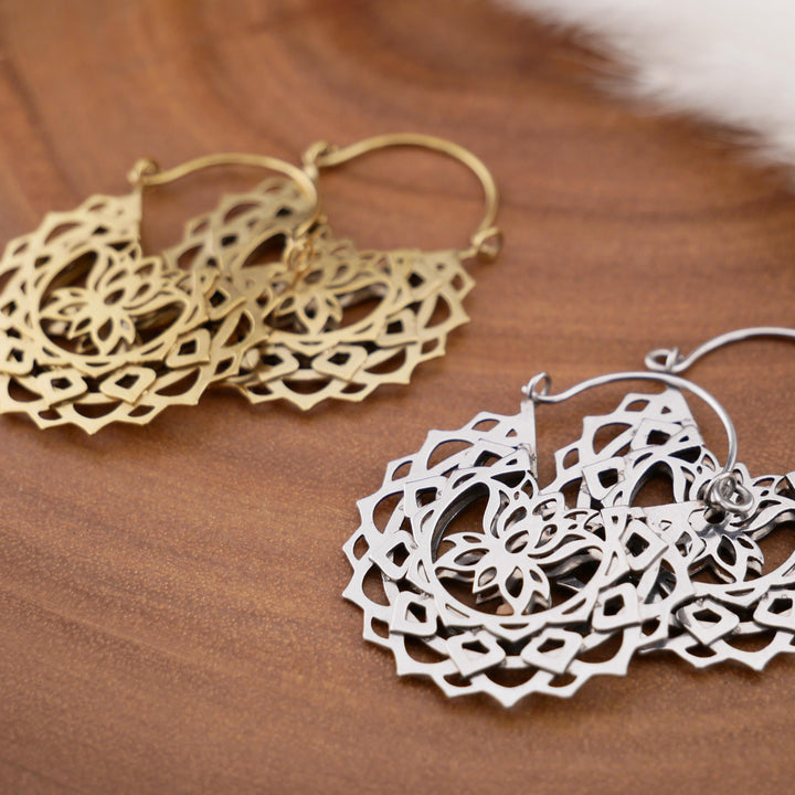 Paar Ohrringe Chirurgenstahl Gold und Silber - JJ-7