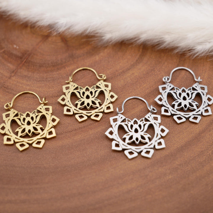 Paar Ohrringe Chirurgenstahl Gold und Silber - JJ-7