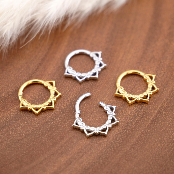 Chirurgenstahl Piercing Ring Gold Silber - 1R/09