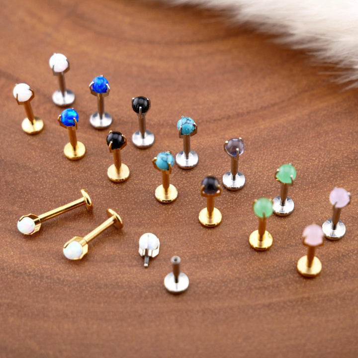 Piercing Stecker Labret Medusa Tragus Gewinde Chirurgenstahl - 1R/12