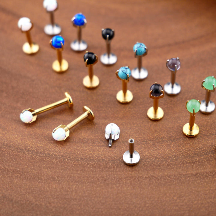 Piercing Stecker Labret Medusa Tragus Gewinde Chirurgenstahl - 1R/12