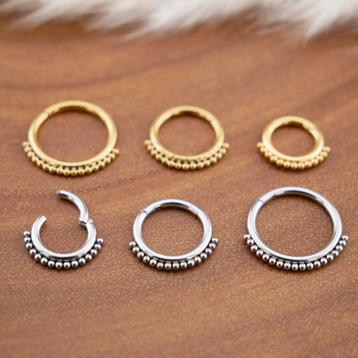 Piercing Ring Septum Chirurgenstahl 1,2mm 16g - 1R/15