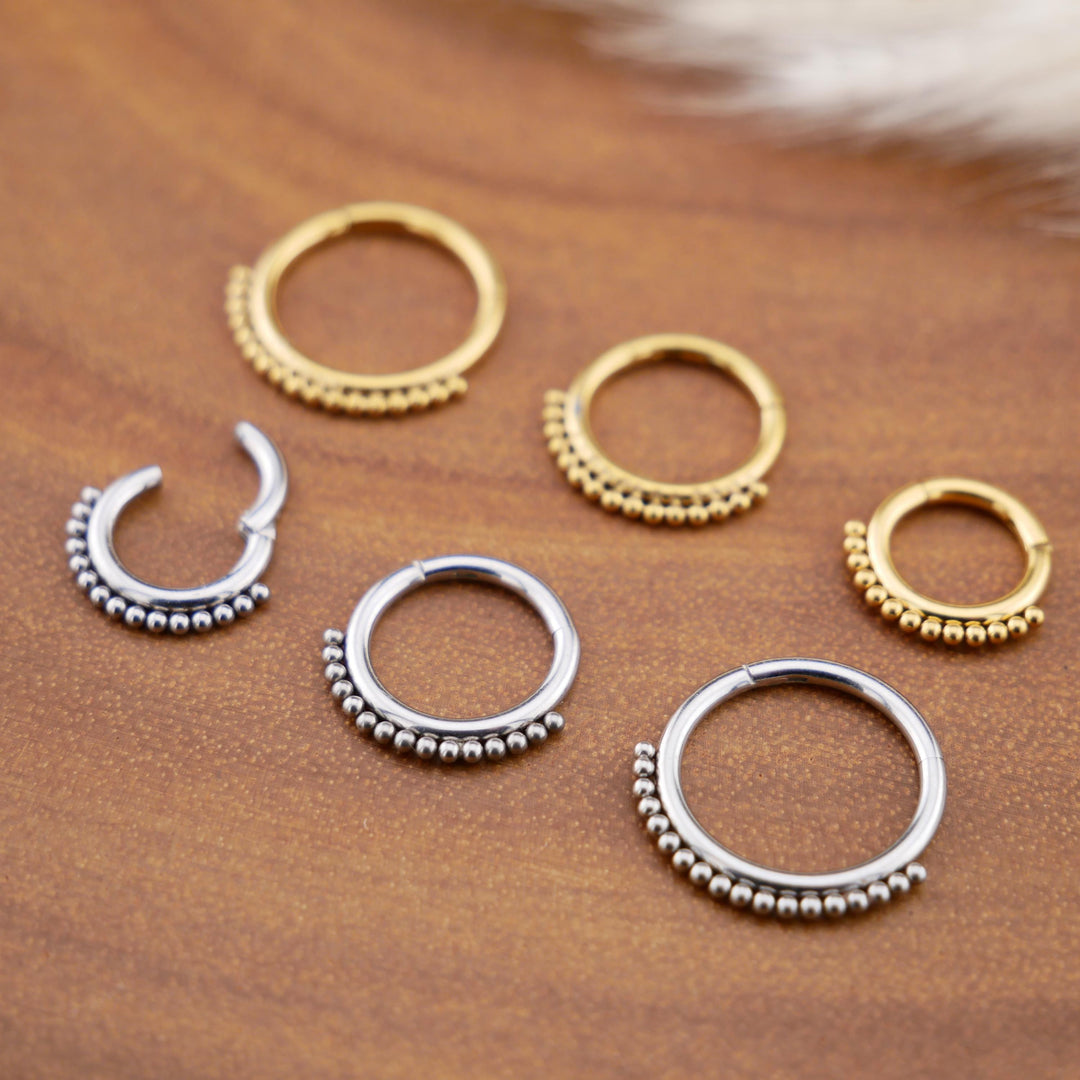 Piercing Ring Septum Chirurgenstahl 1,2mm 16g - 1R/15