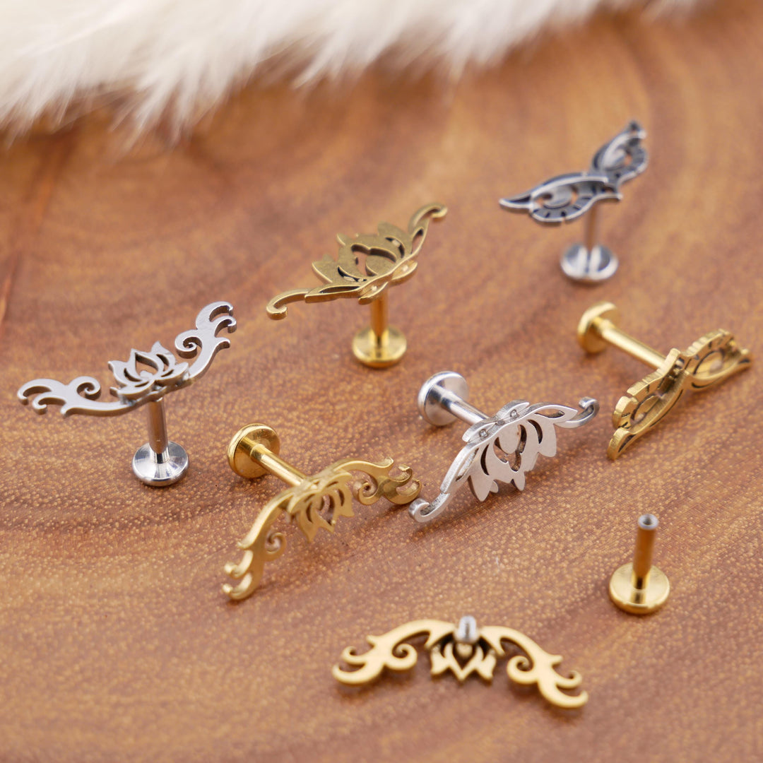 Piercing Stecker Labret aus Chirurgenstahl - 1T/13