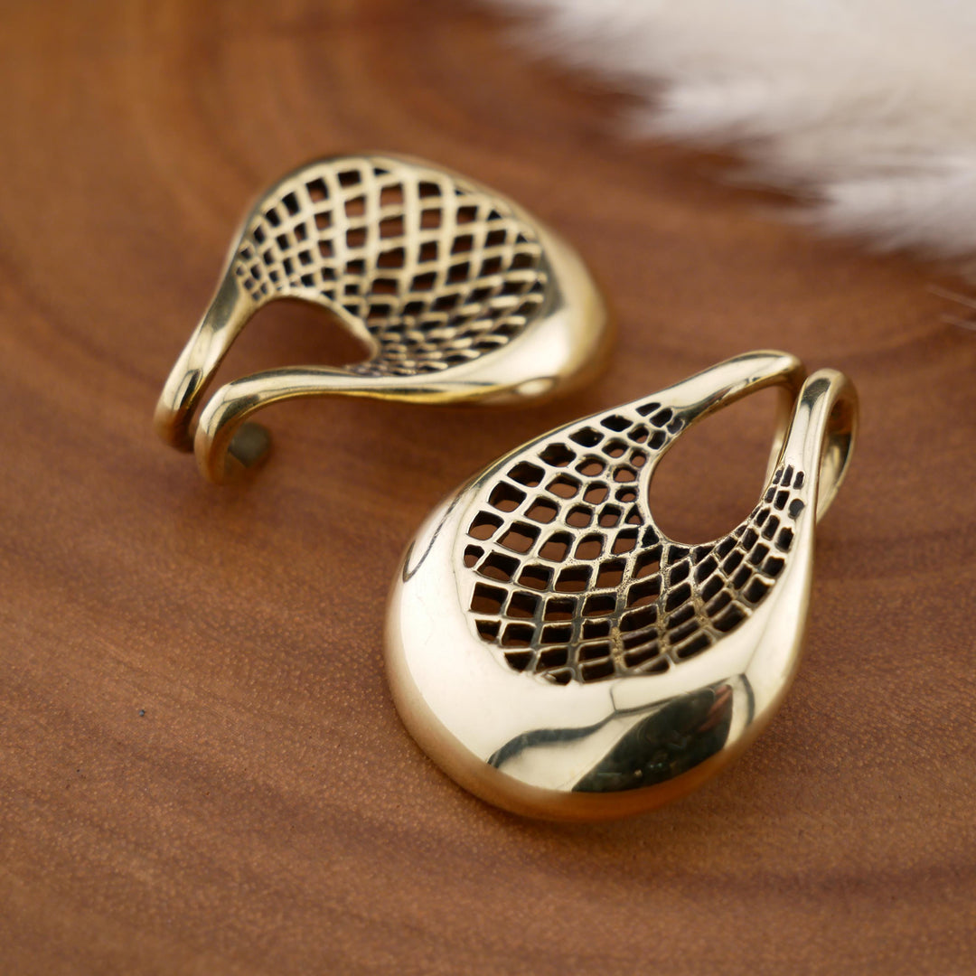 Paar Ohrgewichte aus Messing - FF-3