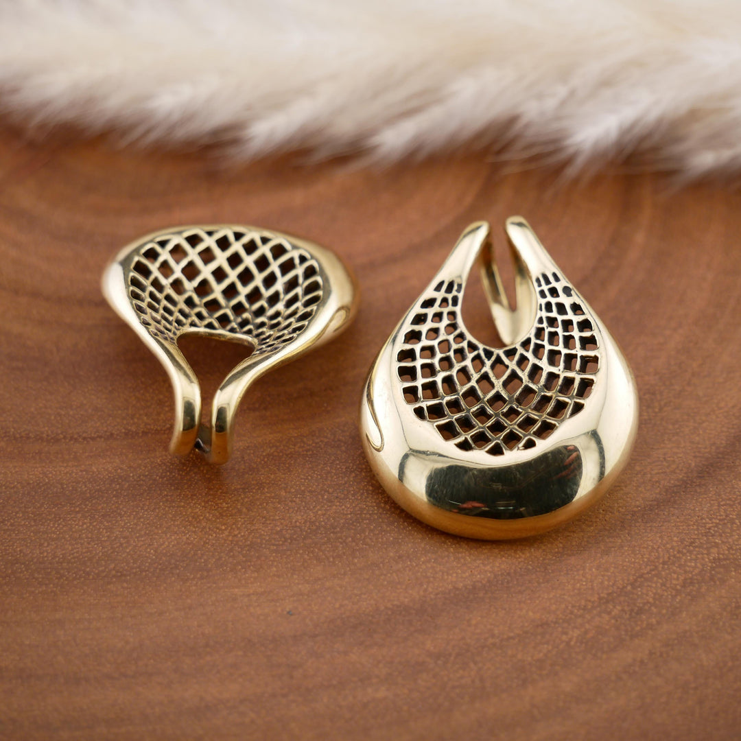 Paar Ohrgewichte aus Messing - FF-3