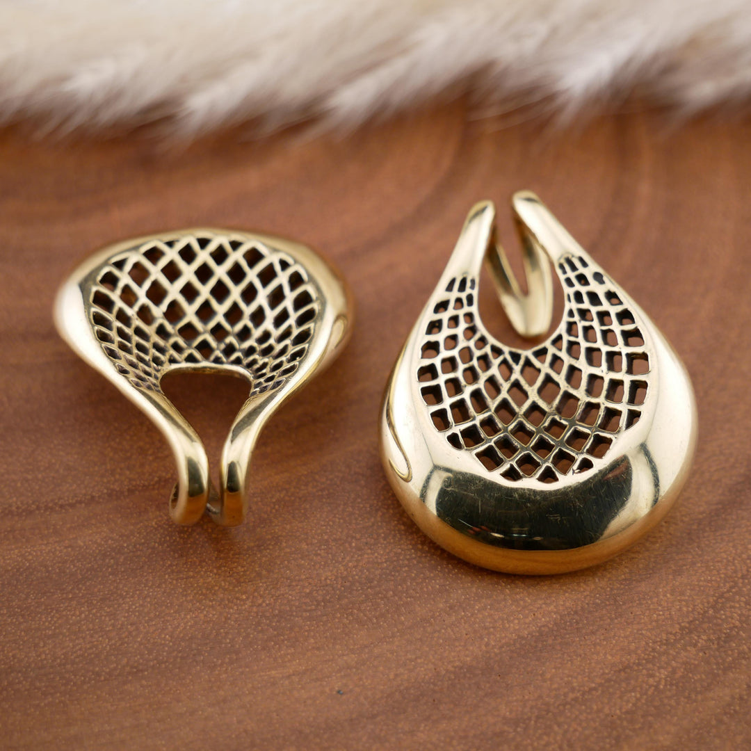 Paar Ohrgewichte aus Messing - FF-3