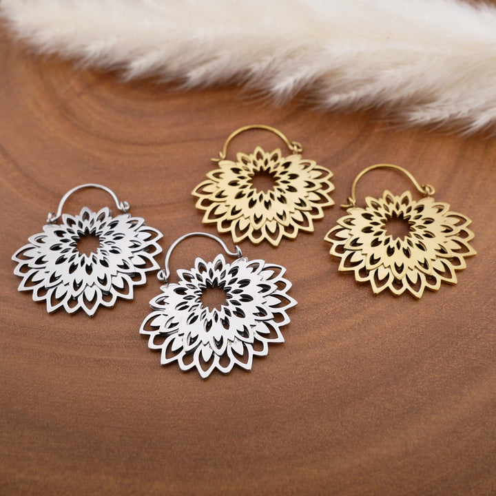 Paar Ohrringe Chirurgenstahl Gold und Silber - JJ-7