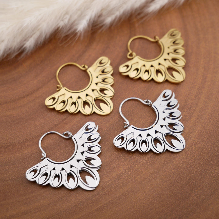 Paar Ohrringe Chirurgenstahl Gold und Silber - JJ-7