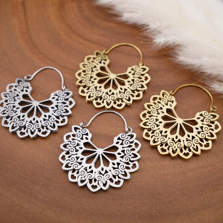 Paar Ohrringe Chirurgenstahl Gold und Silber - JJ-7