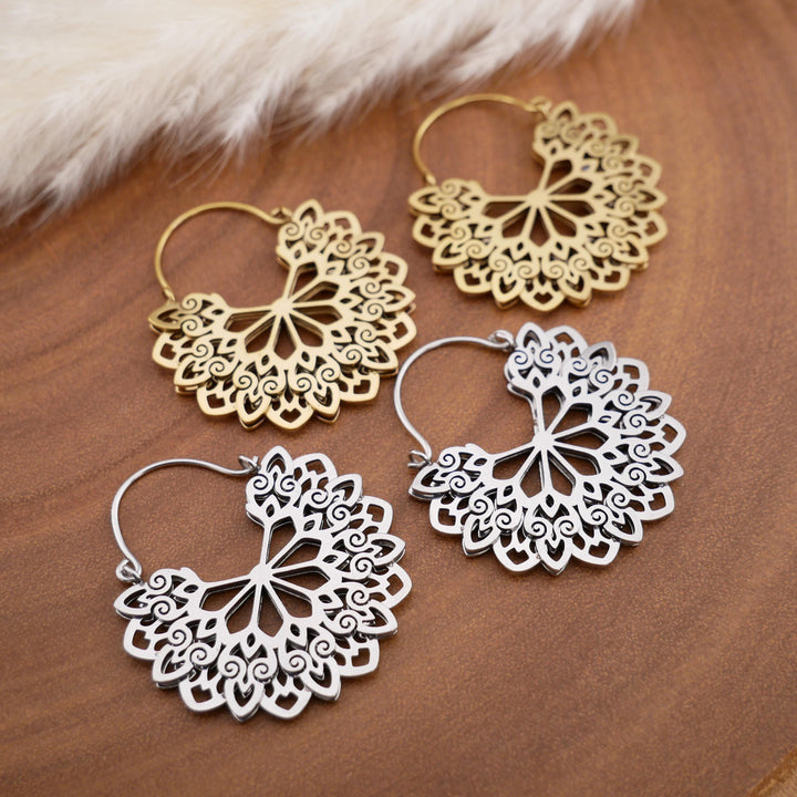 Paar Ohrringe Chirurgenstahl Gold und Silber - JJ-7