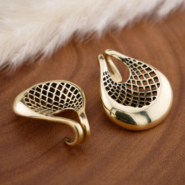 Paar Ohrgewichte aus Messing - FF-3