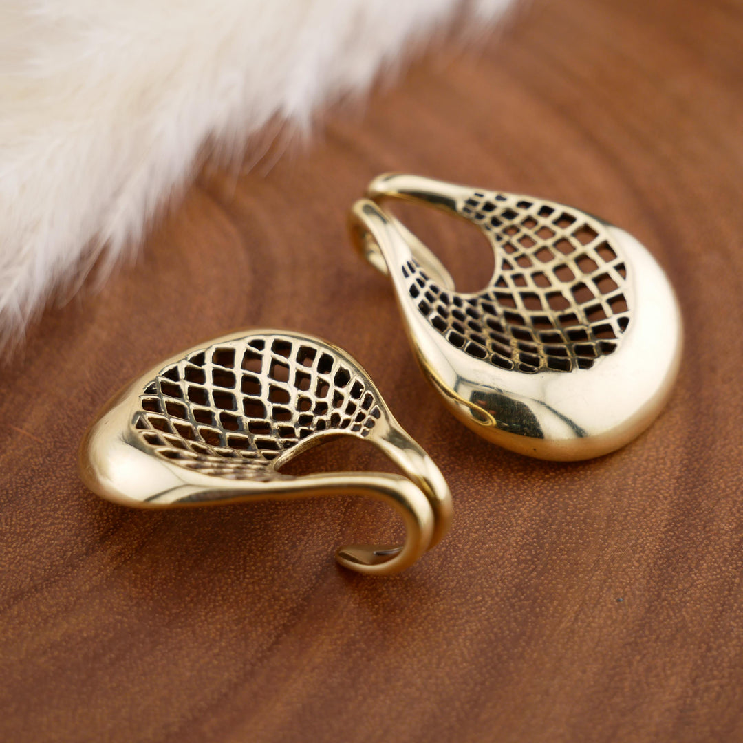 Paar Ohrgewichte aus Messing - FF-3