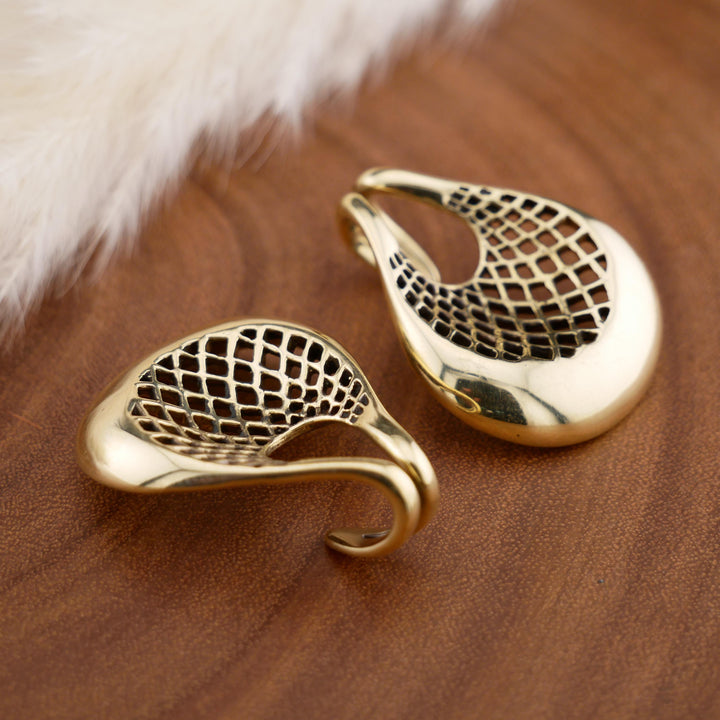 Paar Ohrgewichte aus Messing - FF-3