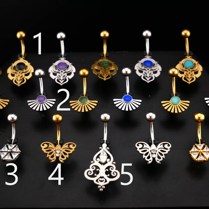 Bauchnabelpiercing Chirurgenstahl - 1V/03