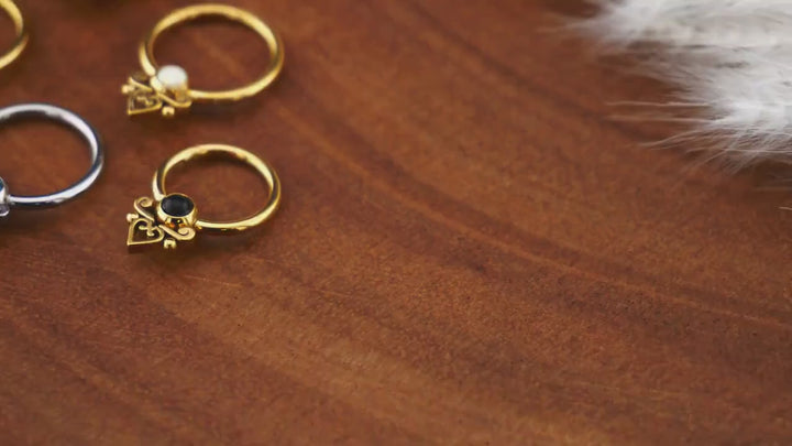 Piercing Ring Klicker Gold Silber - 1O/05
