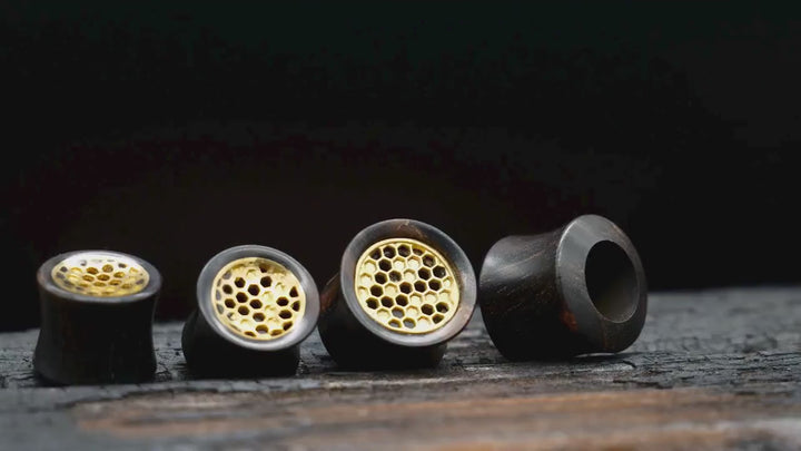 1x Plug Arang Wood 12mm & 14mm - F1