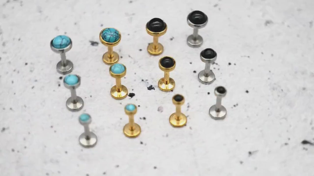 Push-In Piercing/Labret/Medusa/Tragus Chirurgenstahl - 1I/16