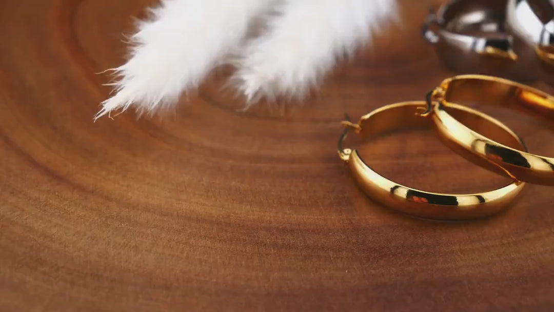 Ohrringe Creolen in Gold und Silber - EE-4