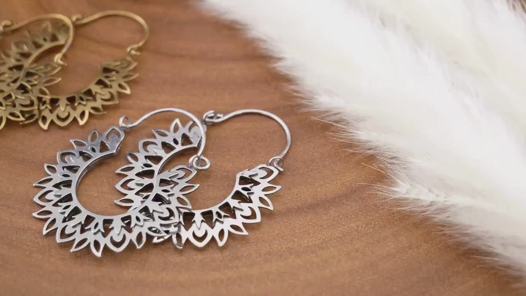 Paar Ohrringe Chirurgenstahl Gold und Silber - JJ-7