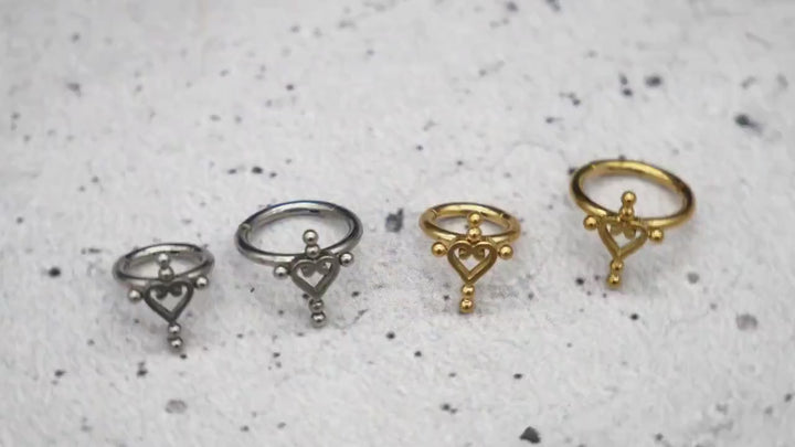 Piercing Nostril Helix Daith Ring - 1I/04