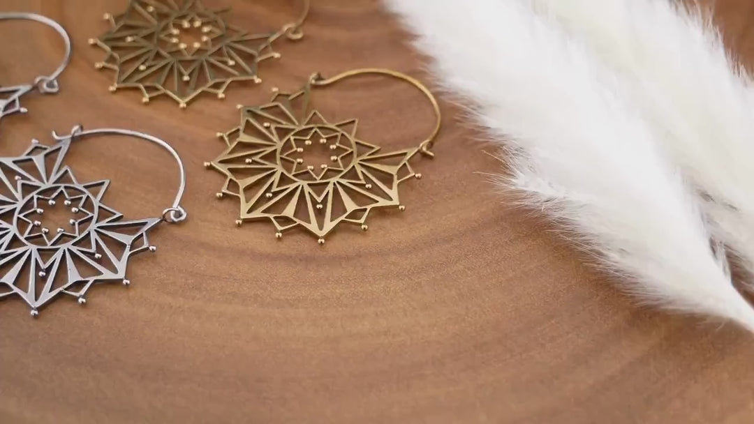 Paar Ohrringe Chirurgenstahl Gold und Silber - JJ-7