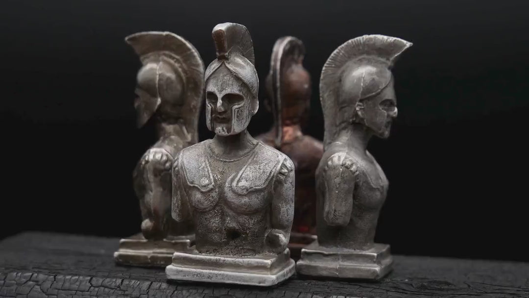 Büste, Leonidas, König von Sparta 300, Zinn