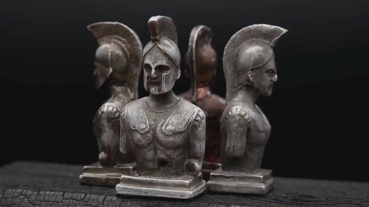 Büste, Leonidas, König von Sparta 300, Zinn