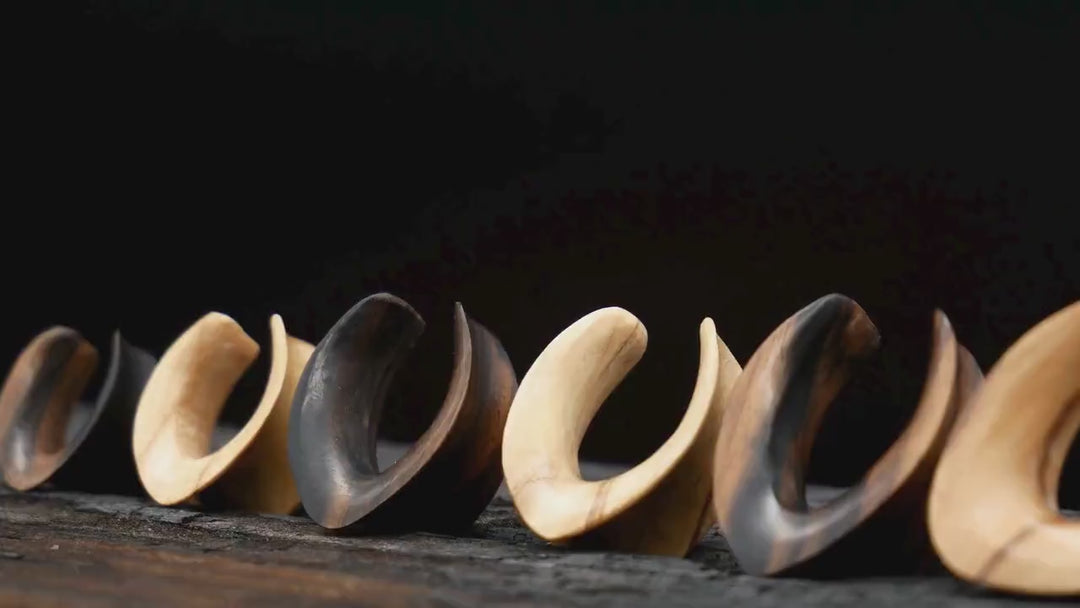 1x Saddle Tunnel aus Narra/Olive Wood - C2