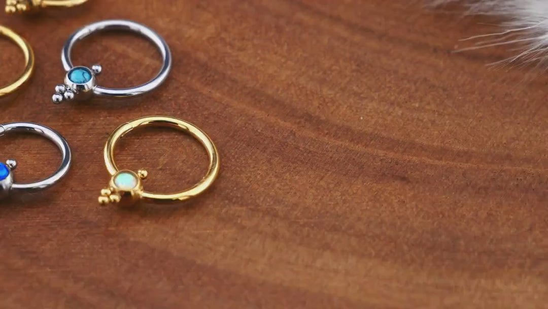 Piercing Ring Klicker Gold Silber - 1O/13