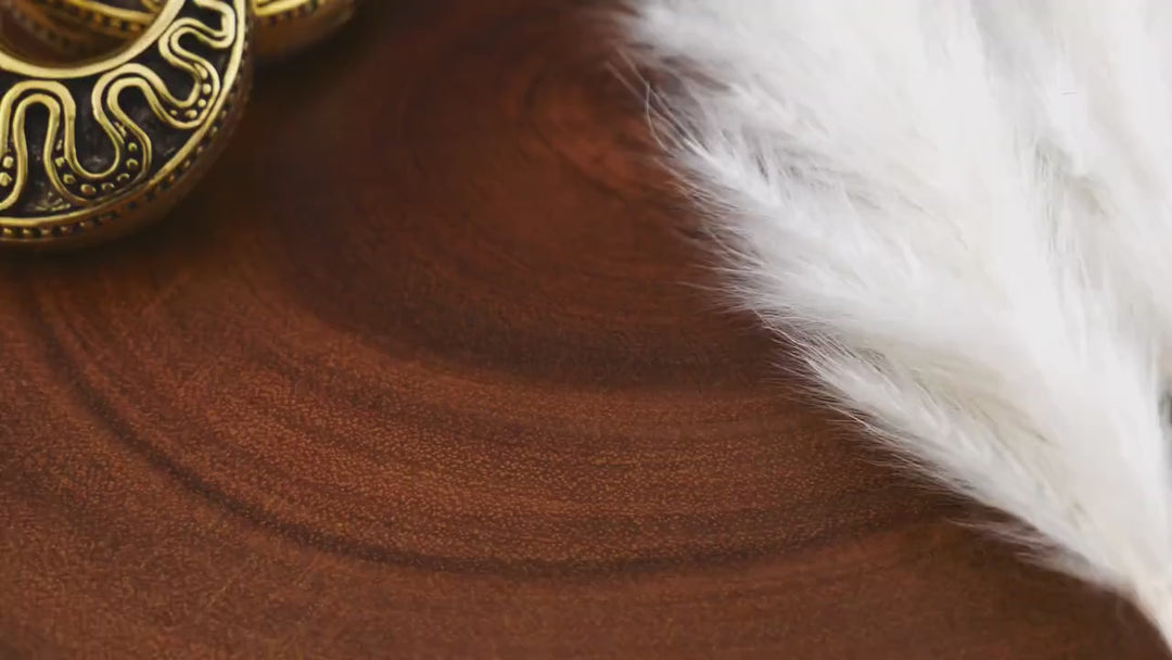 Paar Ohrringe Ohrgewichte Ohrhänger aus Messing 6mm - AA-3