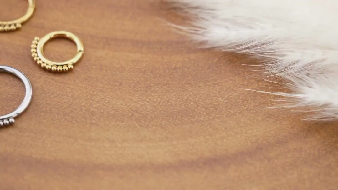 Piercing Ring Septum Chirurgenstahl 1,2mm 16g - 1R/15