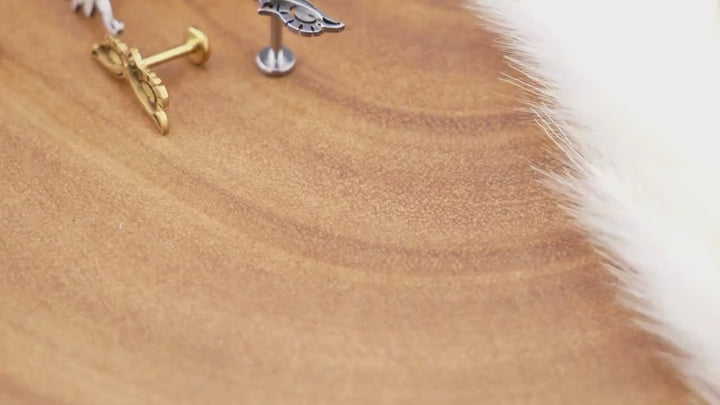 Piercing Stecker Labret aus Chirurgenstahl - 1T/13