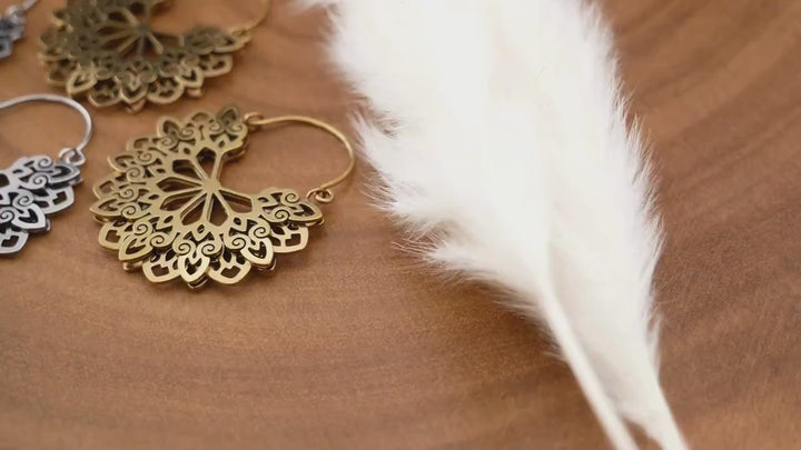 Paar Ohrringe Chirurgenstahl Gold und Silber - JJ-7